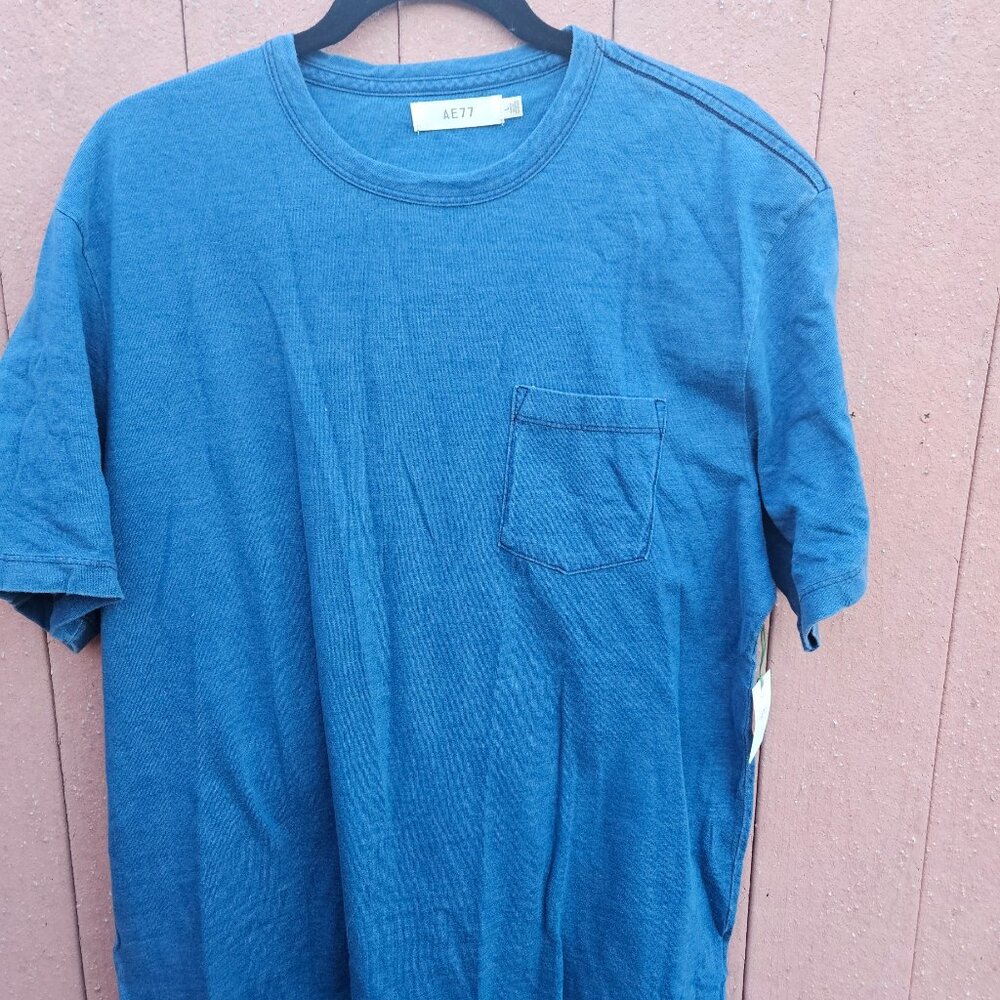 American Eagle AE77 Men's Blue TShirt Size Large